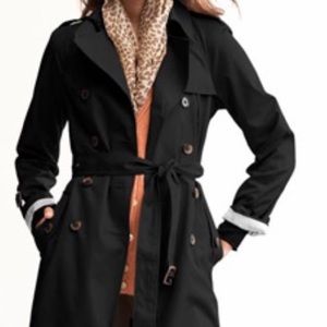 Banana Republic black S trench coat